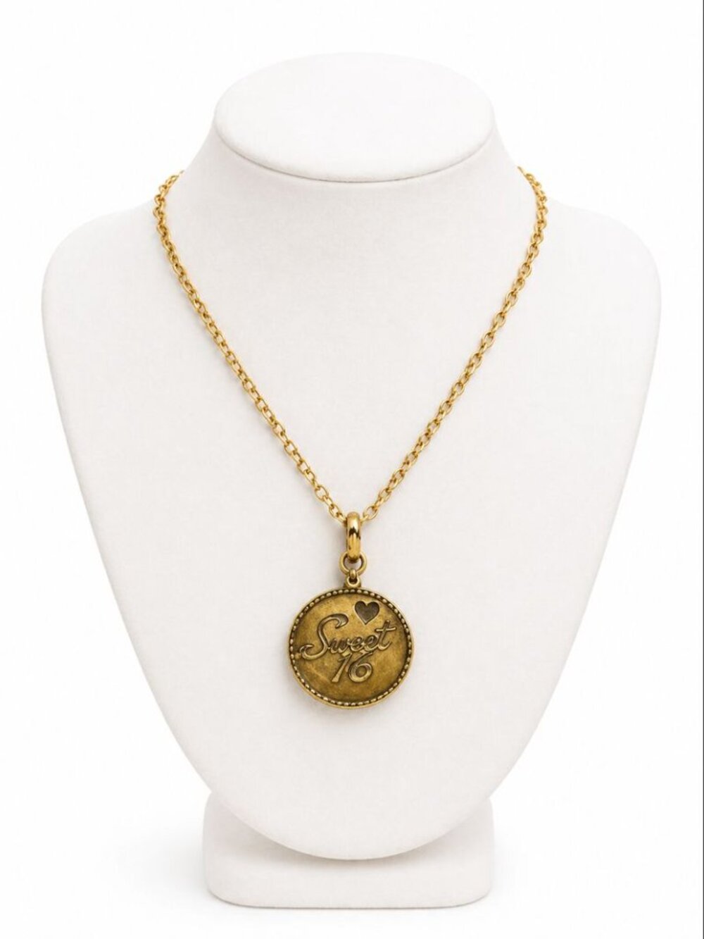 VINTAGE Sweet 16 Charm Necklace